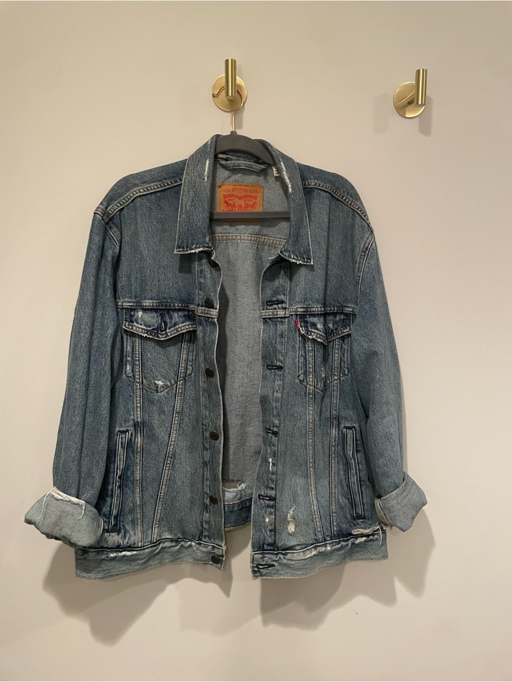 Levi’s distressed denim jacket